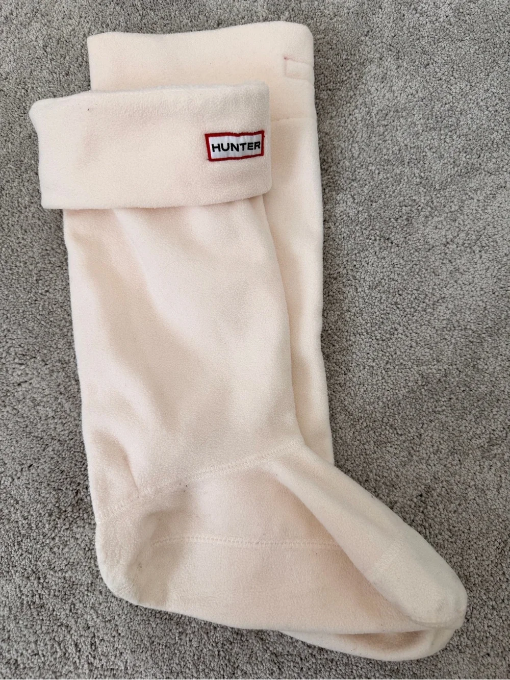 Hunter Cream Fleece Socks